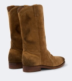 Jil Sander Distressed suede ankle boots