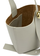 Loewe Pebble Medium Leather Bucket bag - Grey - One Size