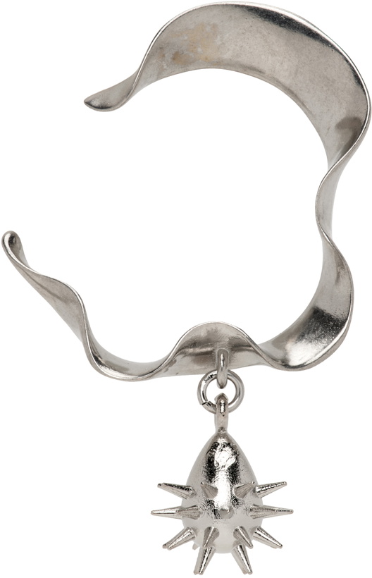 Photo: HUGO KREIT SSENSE Exclusive Silver Mini Swell Earring