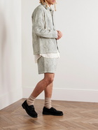 Karu Research - Straight-Leg Embroidered Cotton Drawstring Shorts - Neutrals