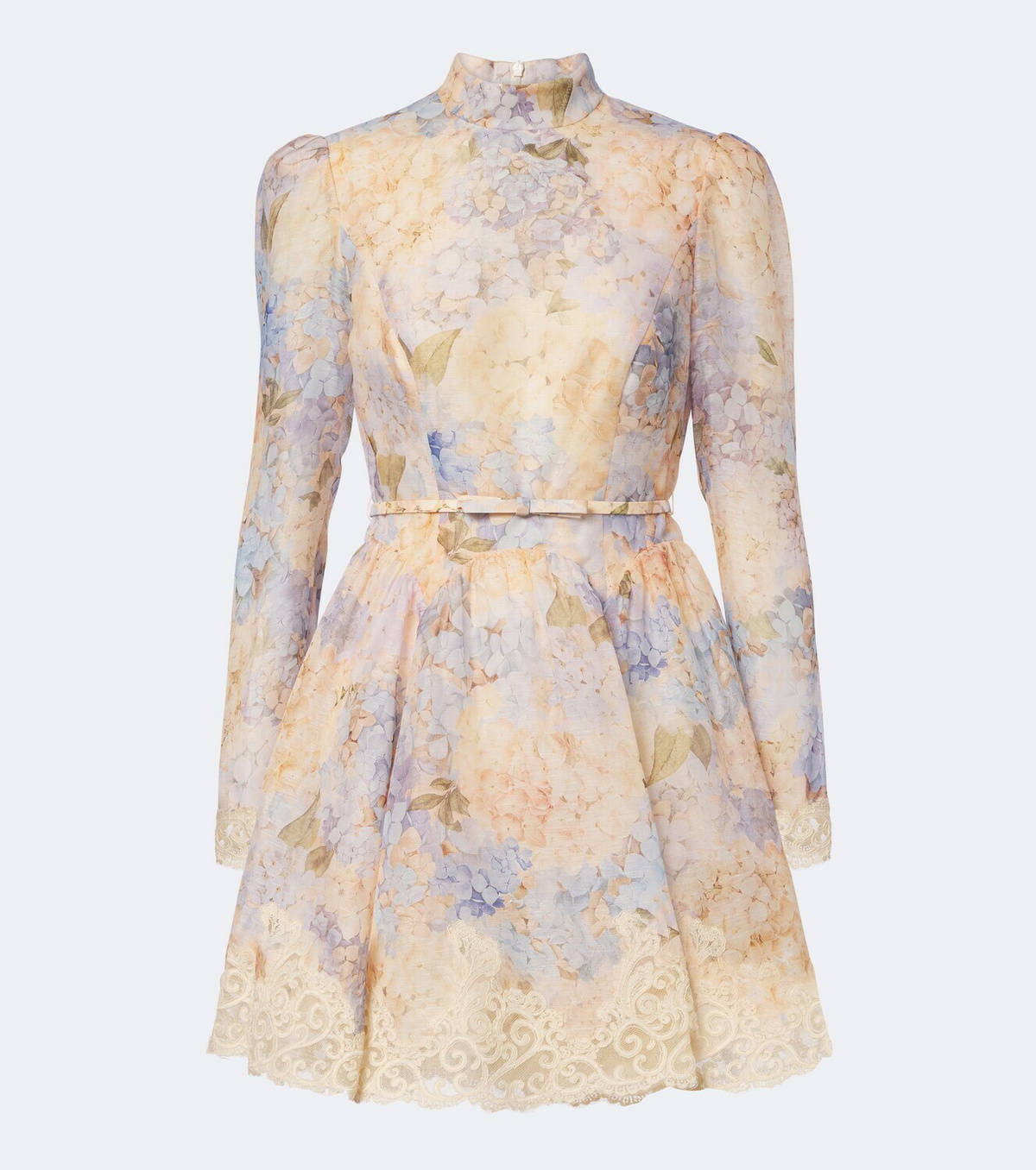 Zimmermann Valiant floral silk and linen minidress