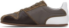 Moschino Brown & White Tennis Sneakers