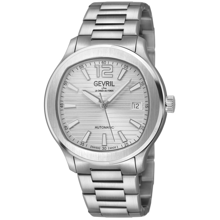 Photo: Gevril Stuyvesant Automatic Silver Dial Mens Watch 49801B