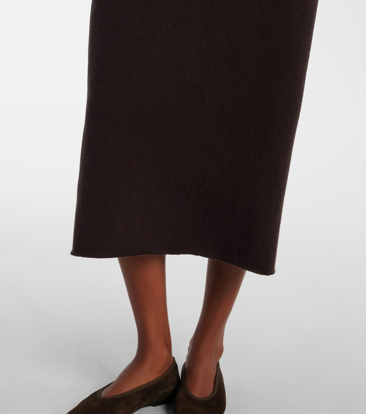 Extreme Cashmere N°106 Weird Short cashmere-blend midi dress