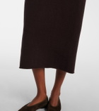 Extreme Cashmere N°106 Weird Short cashmere-blend midi dress