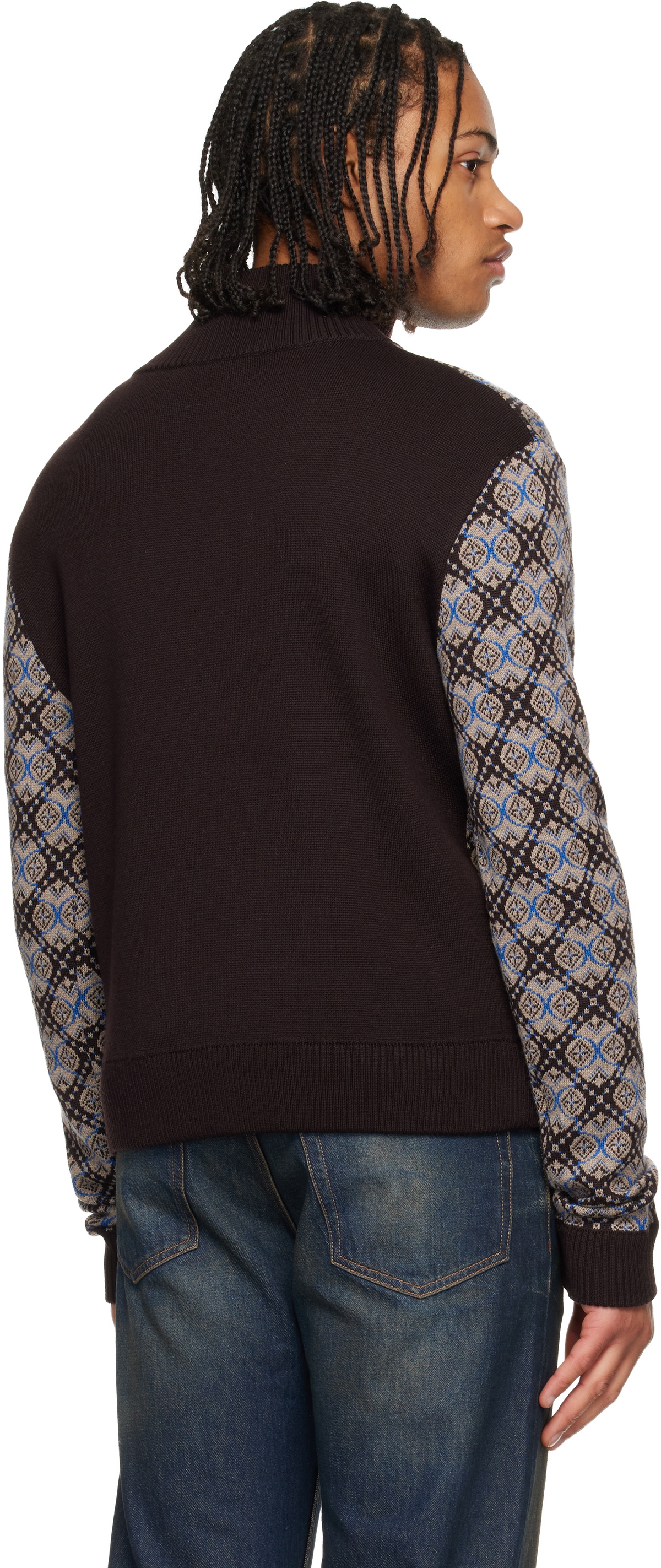 Wales Bonner Brown 'The Reverie' Track Jacket