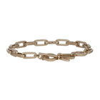 Valentino Silver Valentino Garavani VLTN Chain-Link Bracelet
