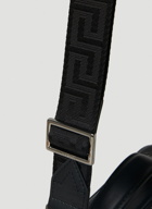Versace - Greca Mini Messenger Crossbody Bag in Black