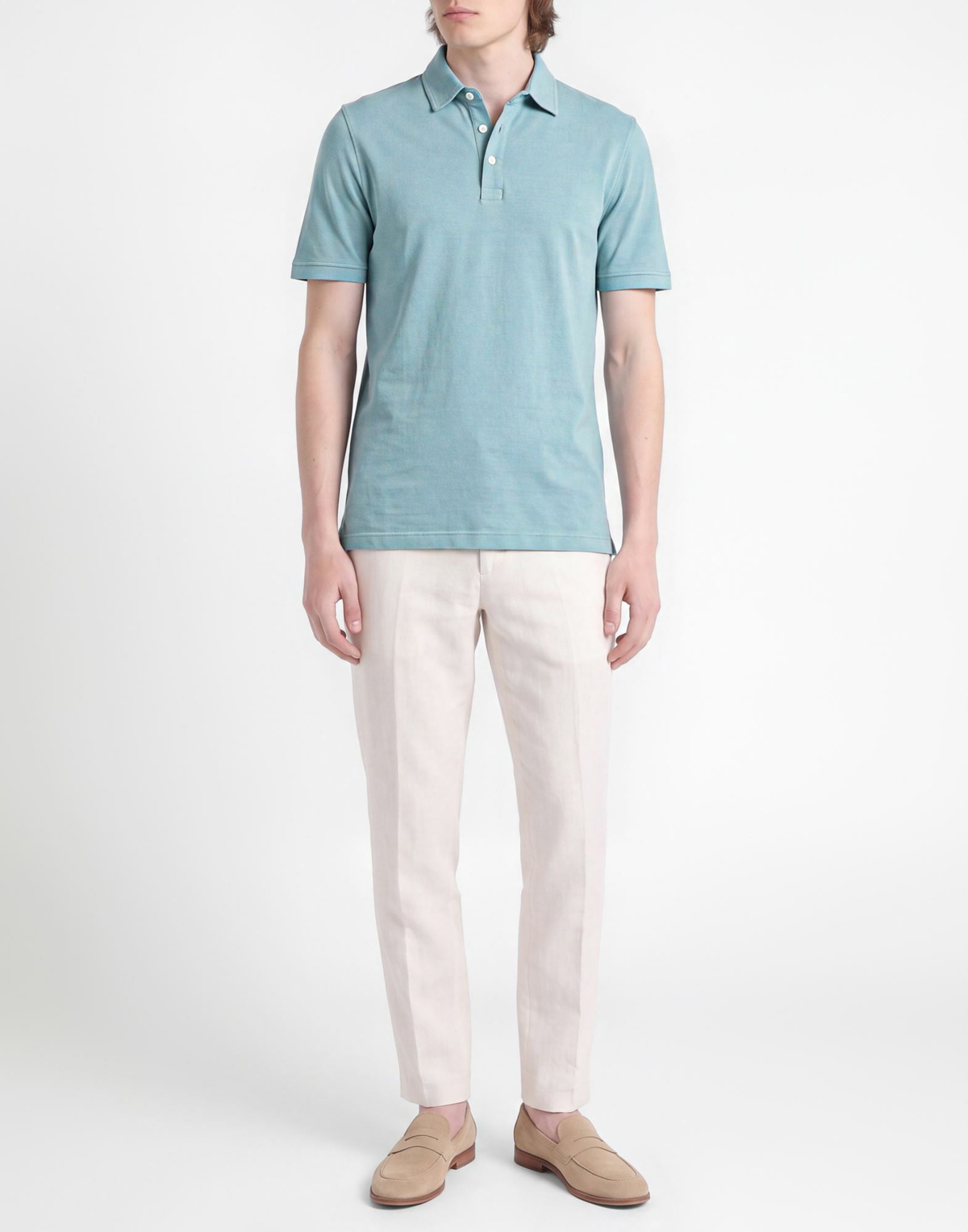 Fedeli Mens Polo shirt Sky in Blue