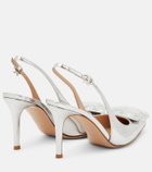 Gianvito Rossi - Jaipur metallic leather slingback pumps