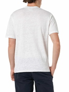 MC2 Saint Barth Man Linen Jersey T-shirt Ecstasea With Cannes Placed Print And Embroidered Pocket
