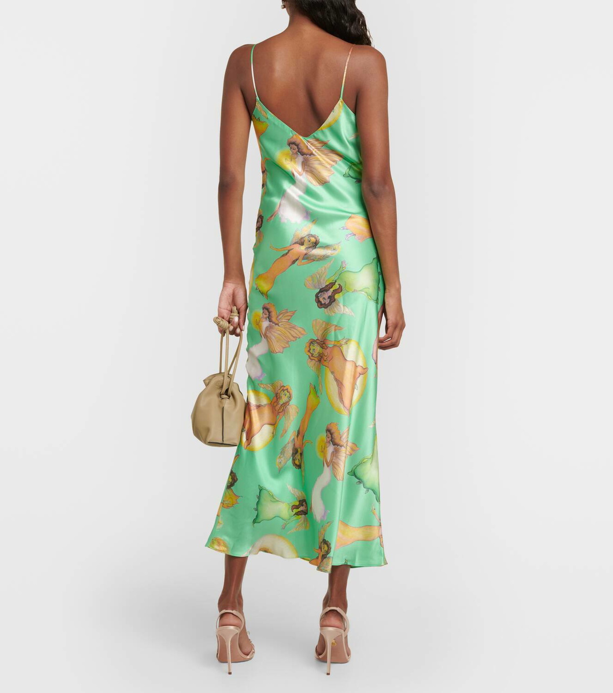 forest green dress with sleeves Rodarte A/W 23 – SHOWstudio main image 0