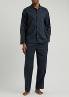 Boss Chris Poplin Pyjama set Dark Blue