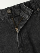 Corridor - Straight-Leg Organic Jeans - Black