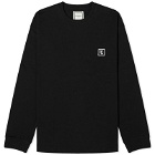 Wooyoungmi Men's Long Sleeve Back Logo T-Shirt in Black