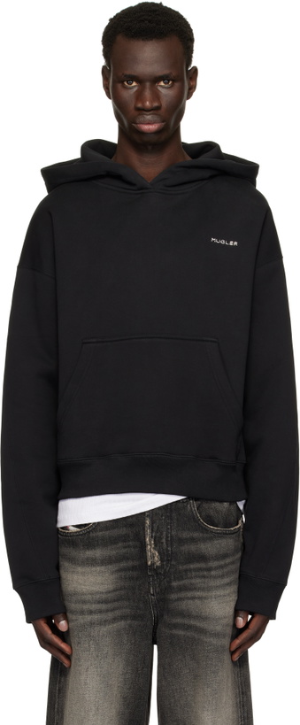 Photo: Mugler Black 'Mugler Signature' Hoodie