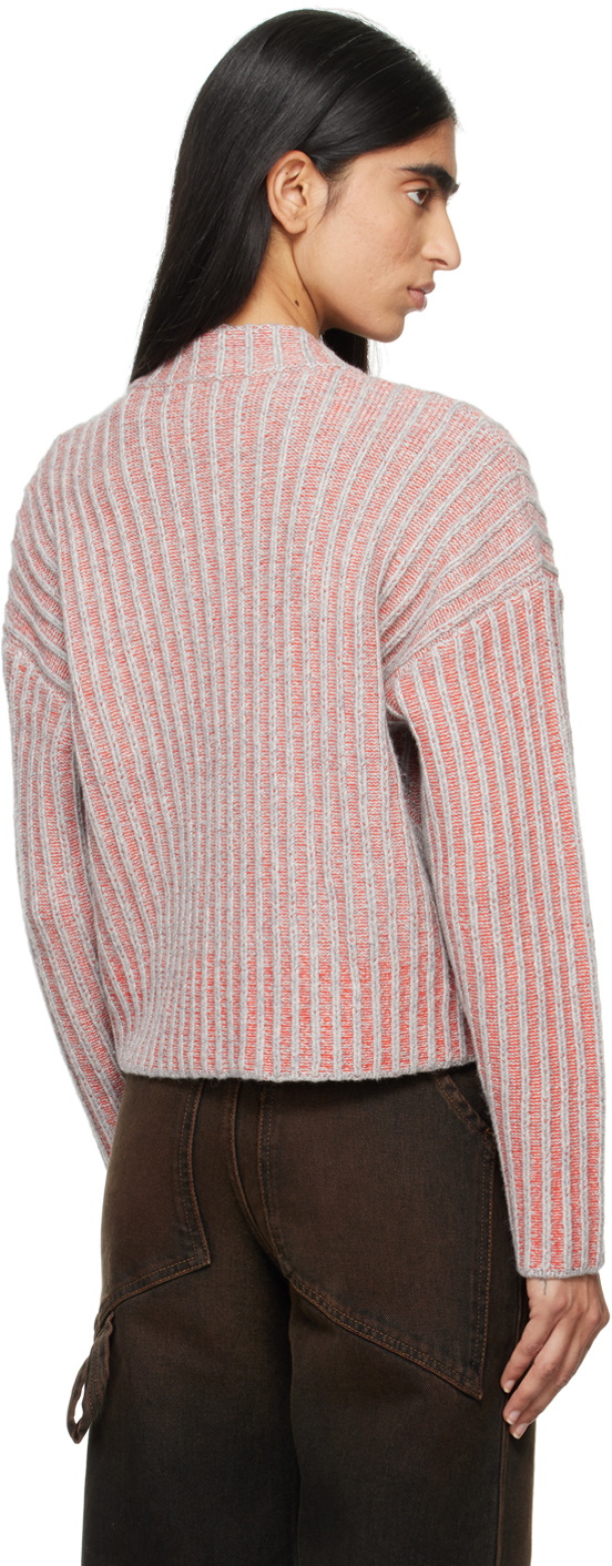 Eckhaus Latta Gray & Red Poet Cardigan