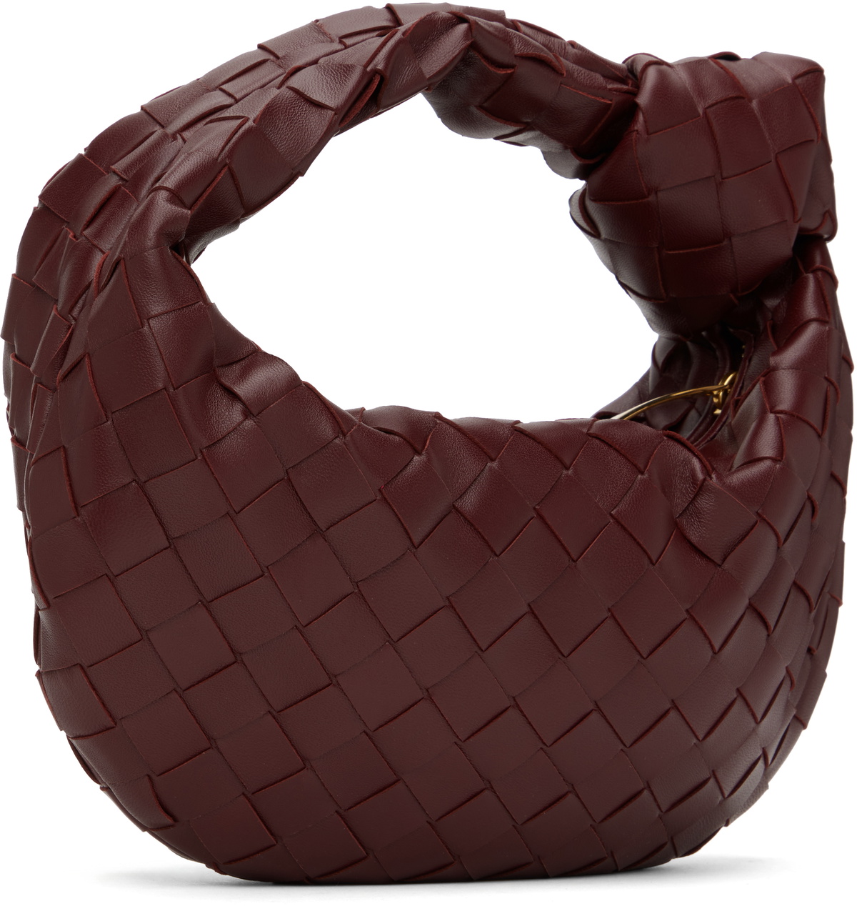 クラッチバッグ Bottega Veneta Burgundy Nappa Leather Mini Jodie Handbag Bottega Veneta Burgundy Mini Jodie Bag Bottega Veneta