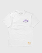 Mitchell & Ness Nba Merch Take Out Tee Lakers White - Mens - Shortsleeves