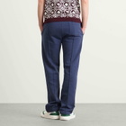 Casablanca Men's Navy Loopback Patch Open Hem Jogger in Dress Blue