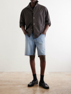 NN07 - Otis 1882 Straight-Leg Organic Denim Shorts - Blue