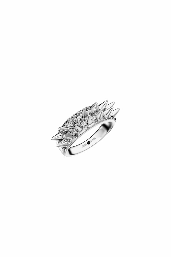 Photo: Diesel Stainless Steel Band Ring - Rings - Unisex - Silver