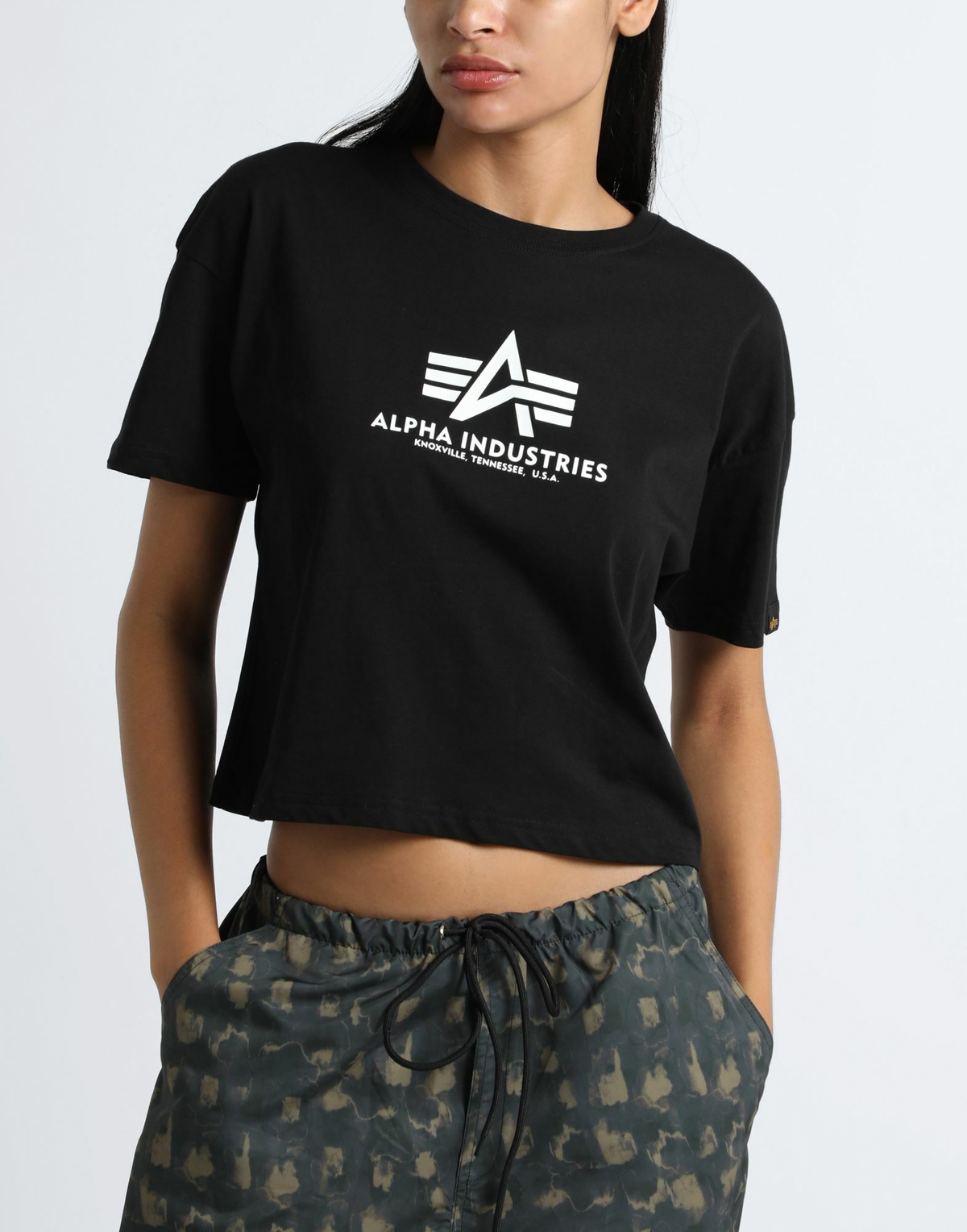 Alpha Industries Womens T-shirt in Black
