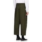 Comme des Garcons Homme Khaki Multi-Fabric Garment-Dyed Trousers