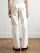 Cherry Los Angeles - Straight-Leg Double-Knee Cotton-Canvas Trousers - Neutrals