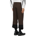 Kiko Kostadinov Brown Flipped Hem Sforza Trousers