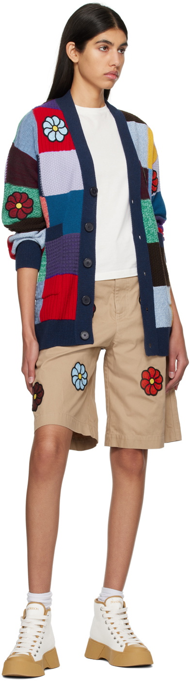 Moncler Genius 1 Moncler JW Anderson Multicolor Patchwork Cardigan
