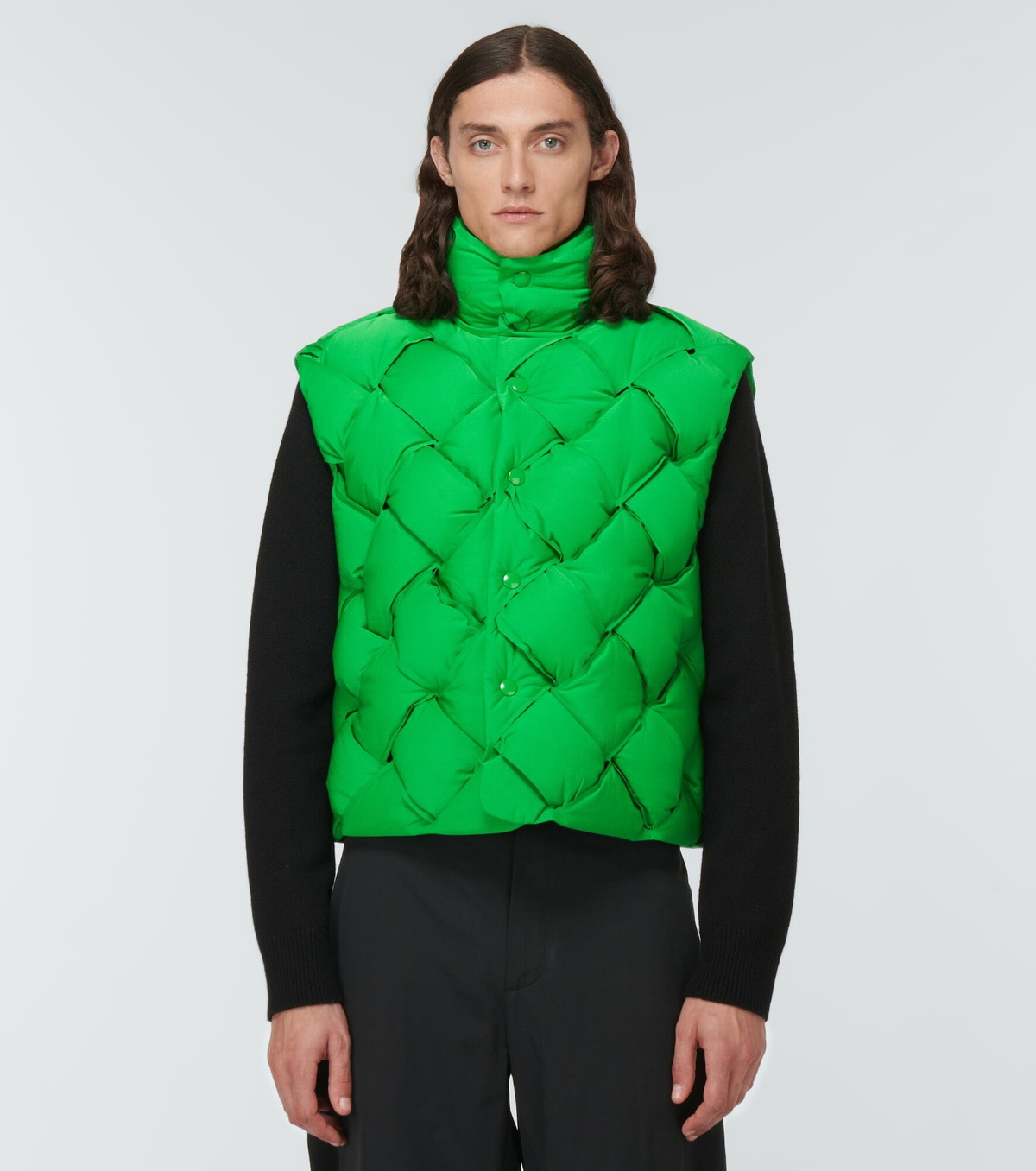ダウンベスト BOTTEGA VENETA PUFFER INTRECCIATO GILET Bottega Veneta Intrecciato Padded Shell Gilet | Hype