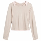 Kijun Women's Collar Jersey Top in Beige