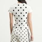 Adidas Women's Polka Dot Cali T-Shirt in Off White