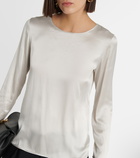 Max Mara Leisure Moldava silk satin top