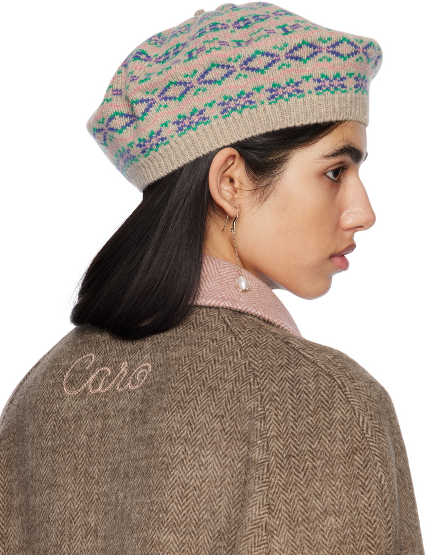 Caro Editions Beige Darcie Beret