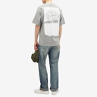 Stone Island Men's Scratched Print T-Shirt in Grey Marl