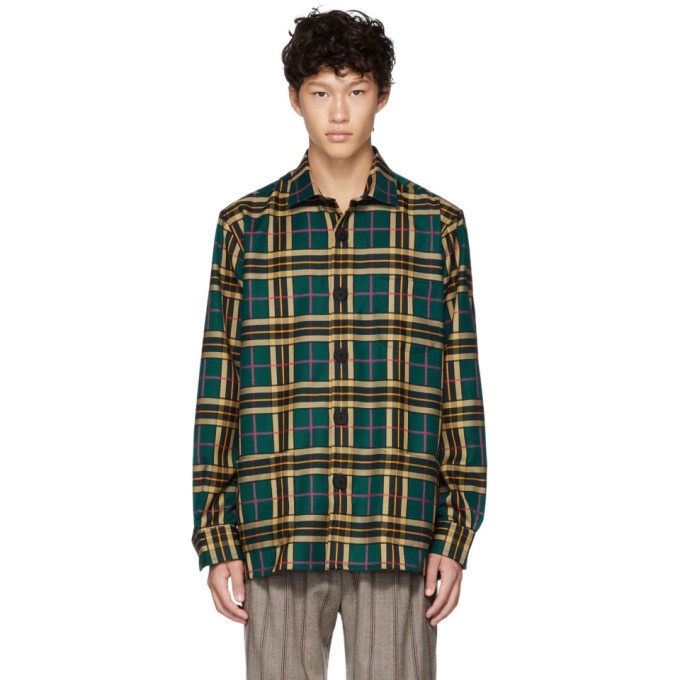 Photo: Schnaydermans Yellow and Green Large Check Overshirt