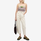 Soulland Women's Alien Crop Top in Multi Light