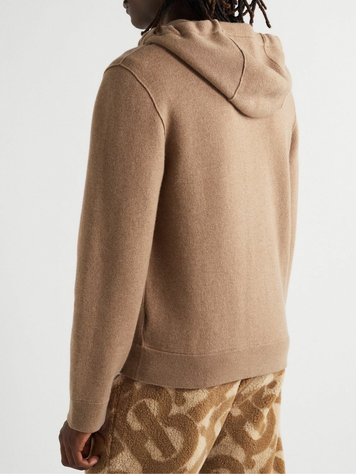 Burberry - Logo-Embroidered Double-Faced Cashmere-Blend Zip Burberry - Logo-Embroidered Double-Faced Cashmere-Blend Zip