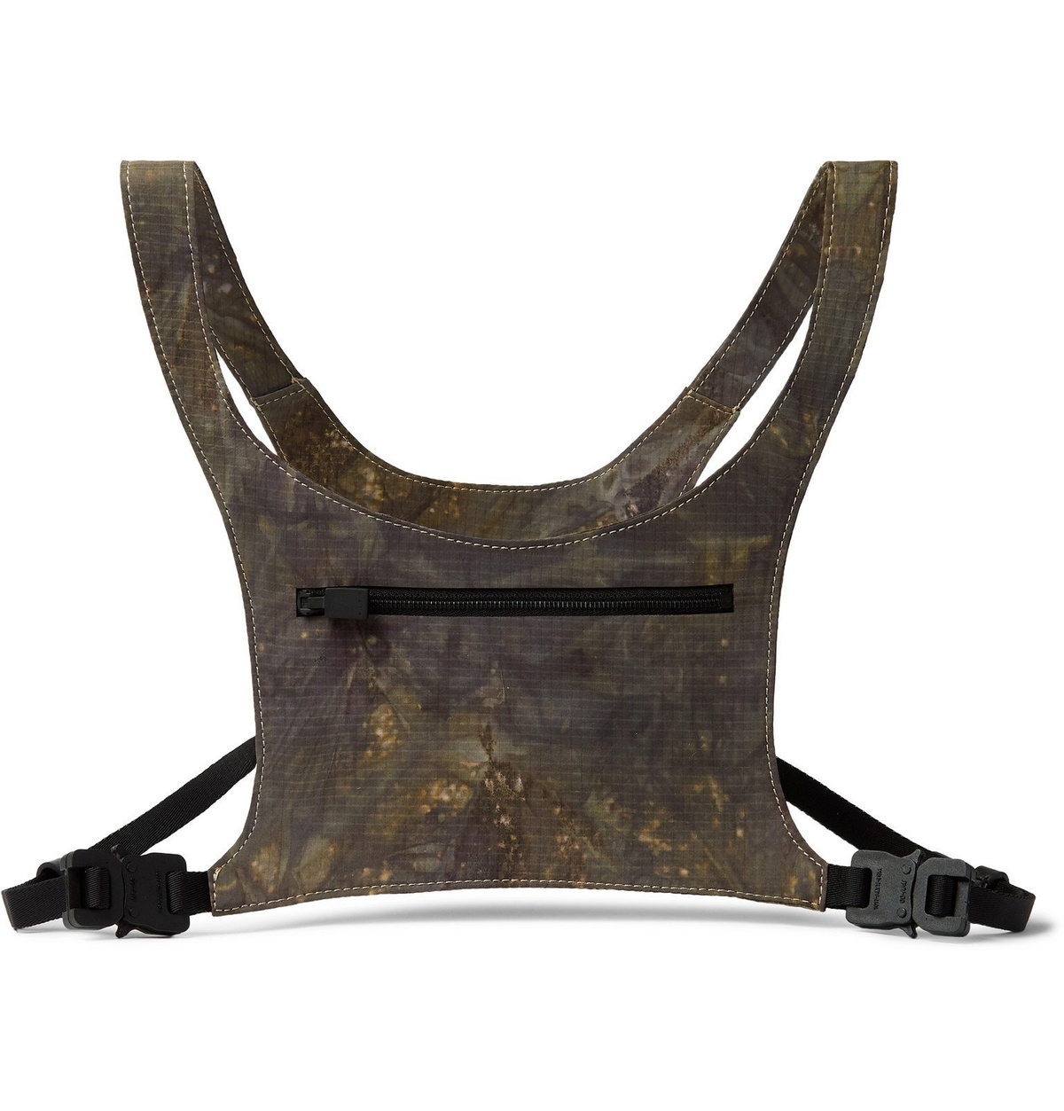 1017 ALYX 9SM - Textured-Leather Chest Rig - Green 1017 ALYX 9SM