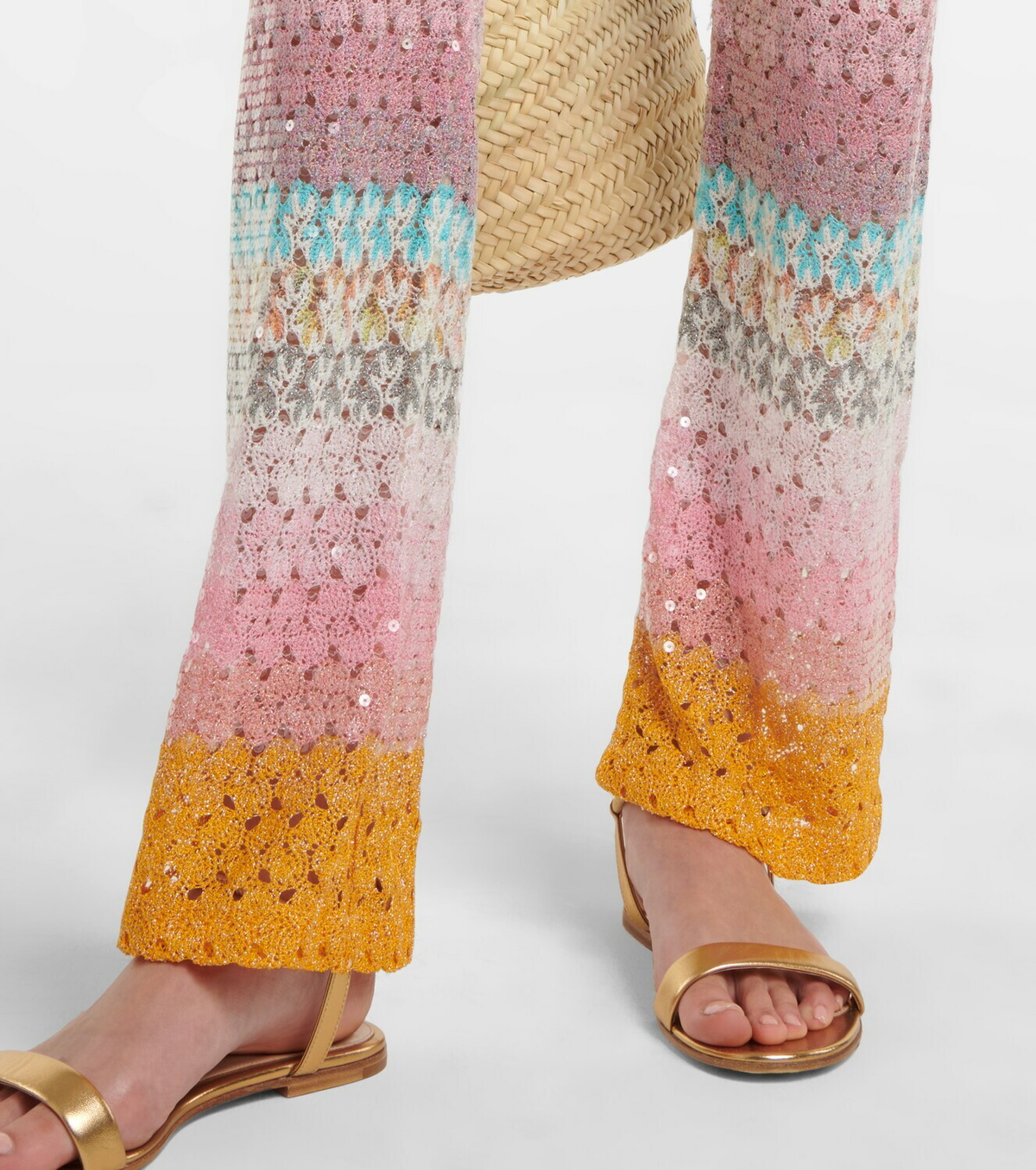 【Missoni Mare】 Zig Zag high-riseワイドレッグパンツ Missoni Mare Zig-zag high-rise pants Missoni Mare