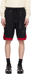 MASTERMIND WORLD Black Basket Shorts