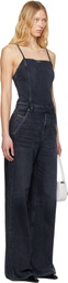 Diesel Black De-Vors Denim Jumpsuit
