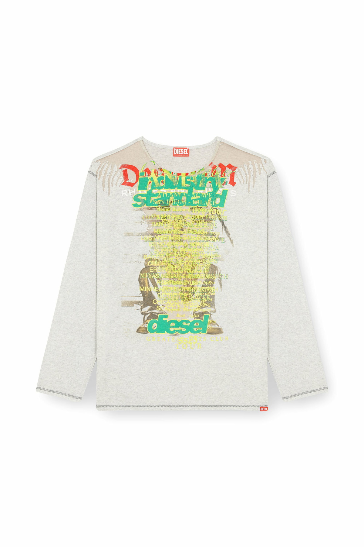 Diesel Long-sleeve T-shirt with lyrics print - T-Shirts