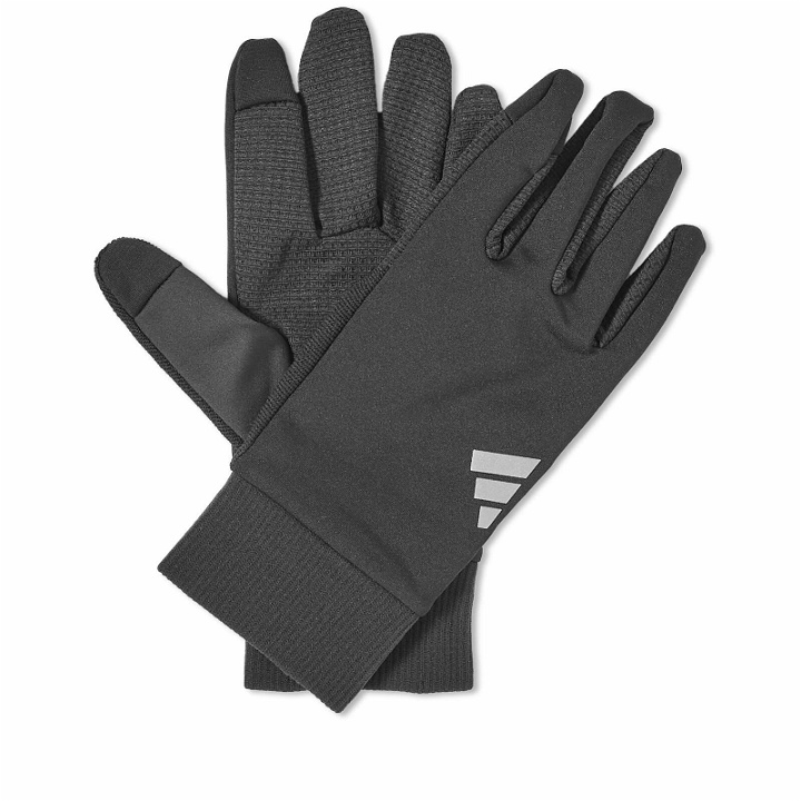 Photo: Adidas Running Men's Gloves in Black