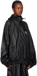 Balenciaga Black 3B Sports Icon Leather Jacket