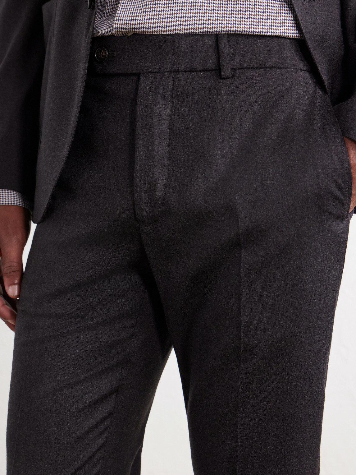 Slowear - Incotex Tapered Wool-Blend Flannel Trousers - Brown