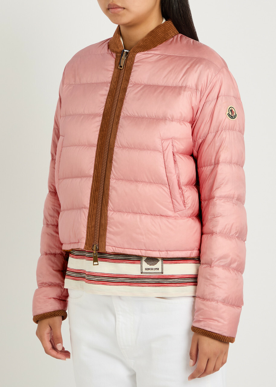 Moncler Blageon Reversible Padded Corduroy Jacket Brown
