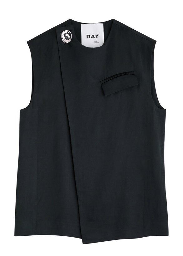 Photo: Day Birger ET Mikkelsen Marlin Satin Wrap top Black
